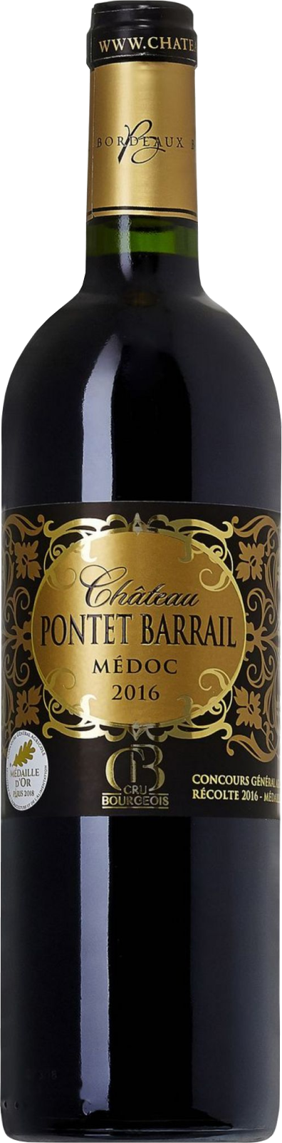 Chateau Pontet Barrail, Medoc, 2018