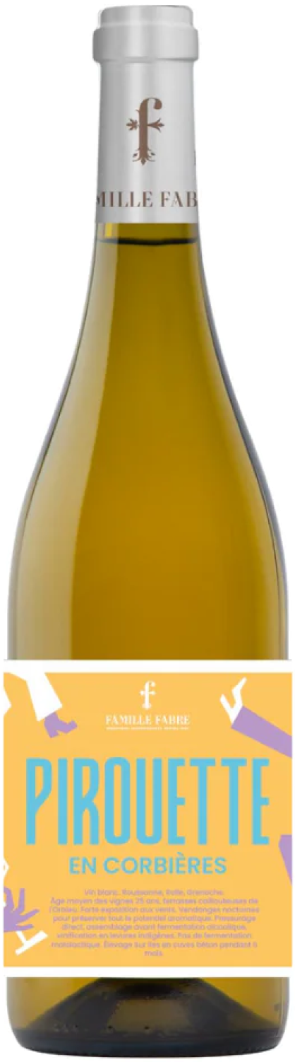 Famille Fabre, Pirouette en Corbieres Blanc, 2023