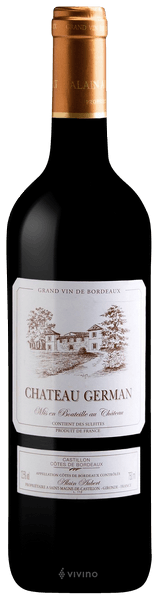 Chateau German, Castillon Cotes de Bordeaux, 2022